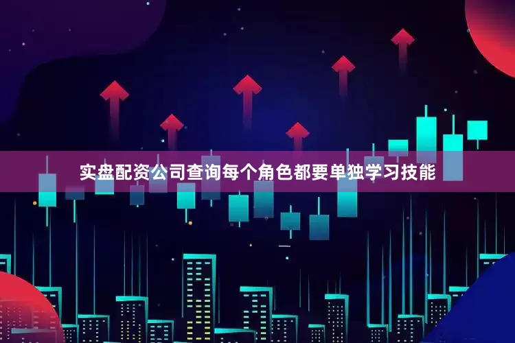 实盘配资公司查询每个角色都要单独学习技能